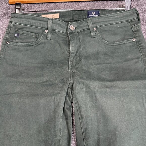 AG Adriano Goldschmied Jeans Womens 26 The Stevie Ankle Skinny Green Slim Straig - Picture 3 of 10